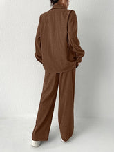 Solid Drop Shoulder Shirt & Pants